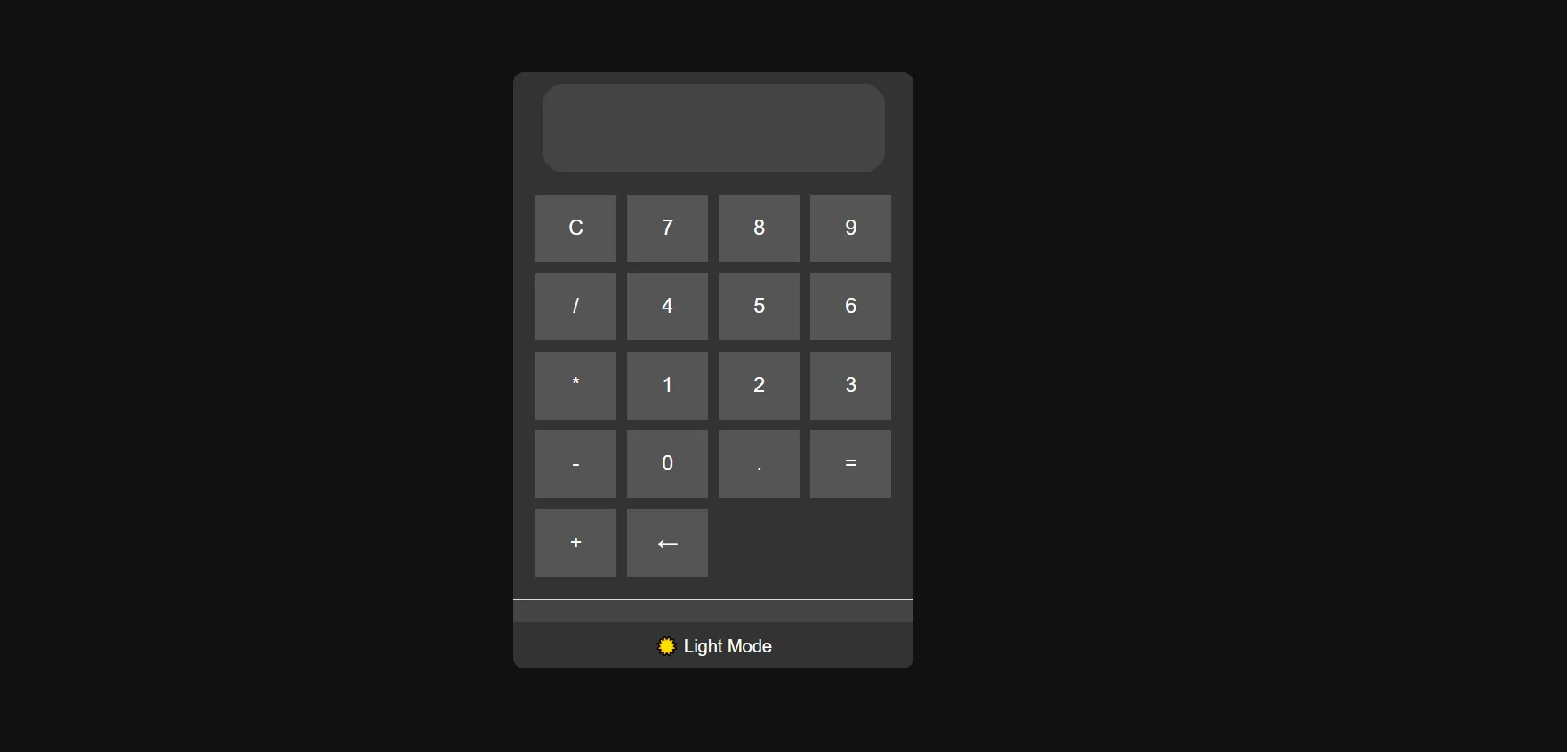 Calculator App — Calculator