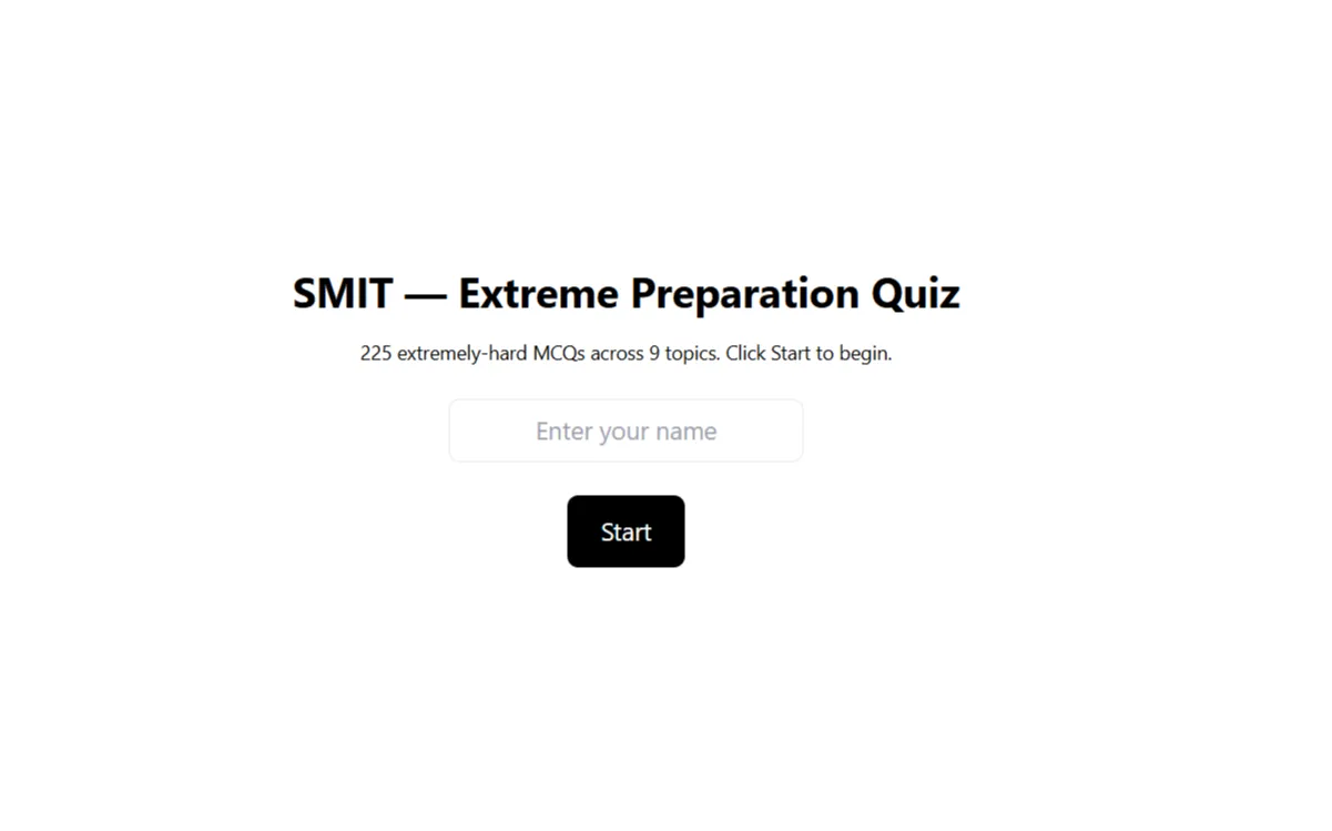 Quiz App — Quiz App